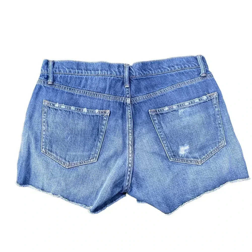 GAP WOMENS DISTRESSED DENIM SHORTS